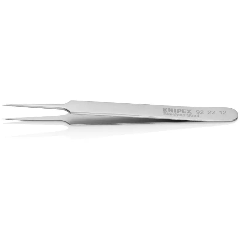 Knipex Stainless Steel Needle Point Tip Gripping Tweezer, 8 in - KN 92 22 12 Knipex