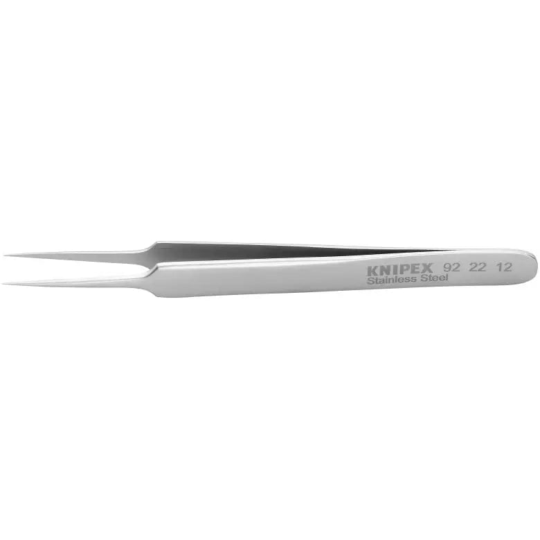 Knipex Stainless Steel Needle Point Tip Gripping Tweezer, 8 in - KN 92 22 12 Knipex