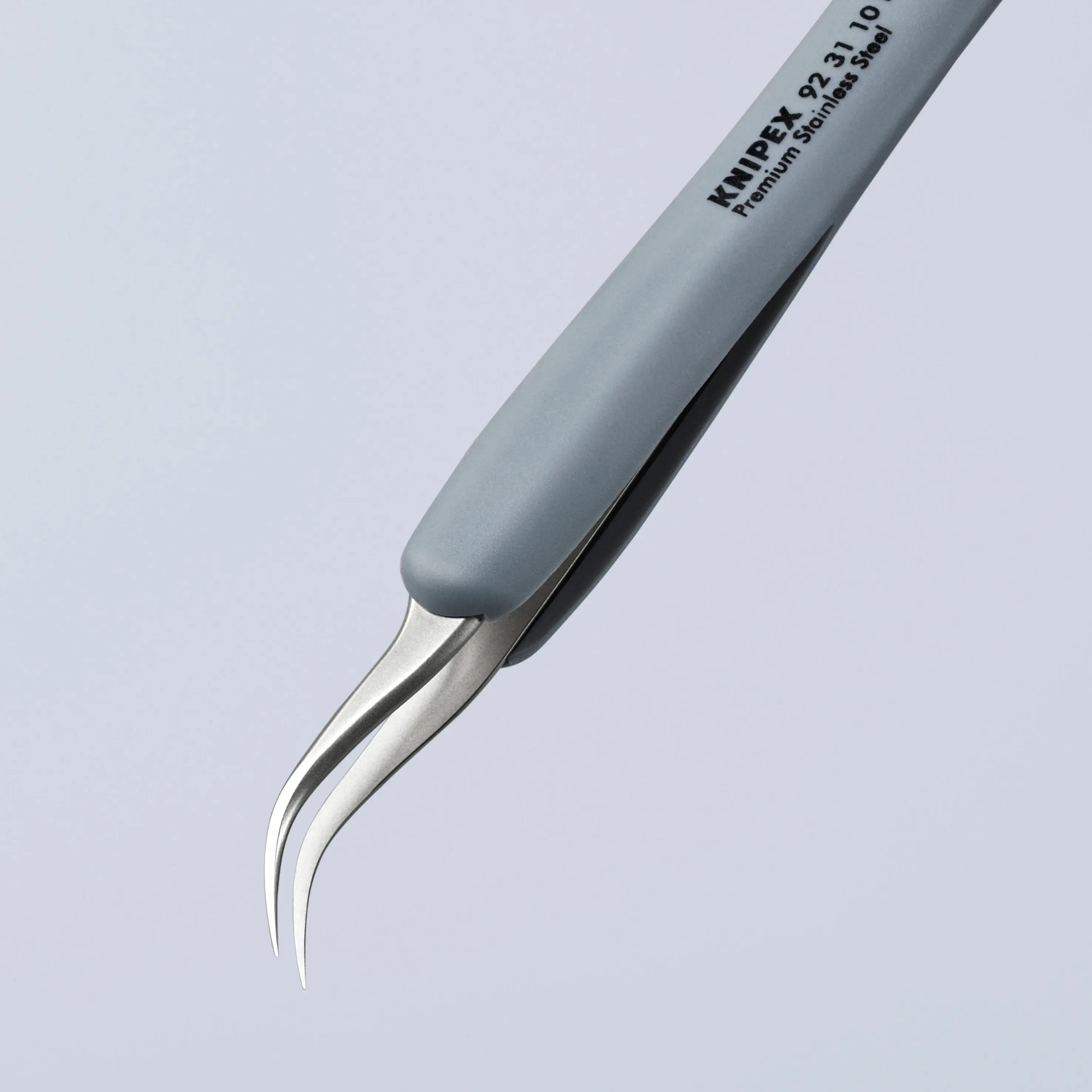 KNIPEX 5" Premium Stainless Steel Precision Tweezers-45Angled-Needle-Point Tips-ESD - 92 31 10 ESD Tweezers Knipex
