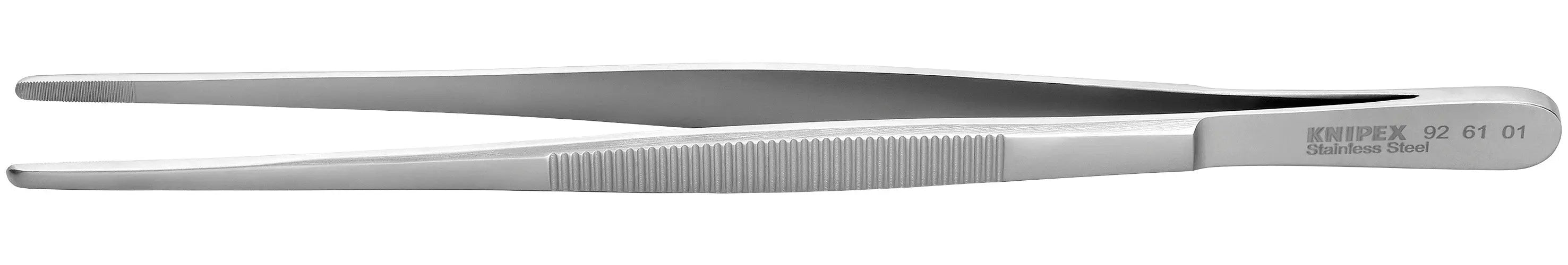 Knipex 92 61 01 KN | Stainless Steel Gripping Tweezers, Blunt Tips Knipex