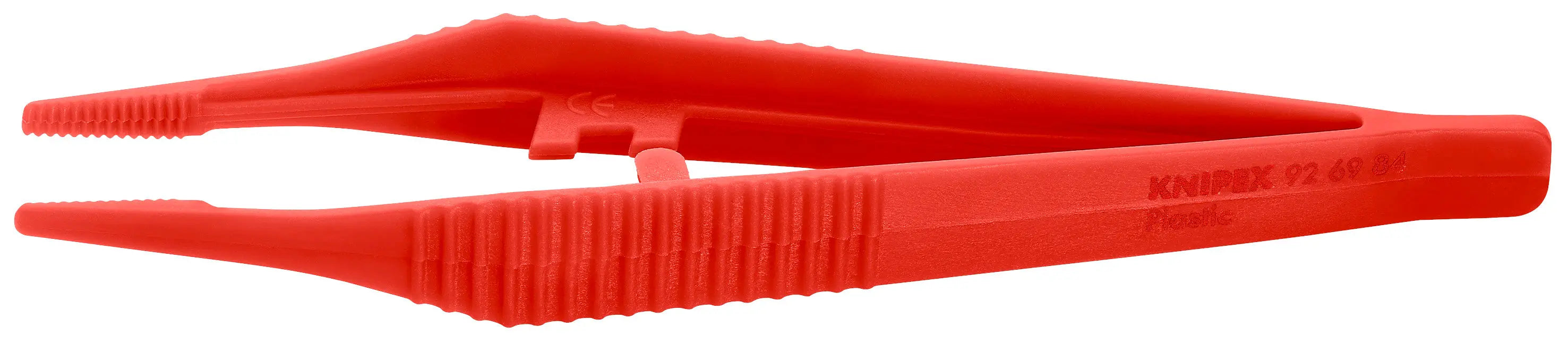 Knipex Precision Tweezers - Rectangular Tips 0.9mm For Fine Electronic & Assembly Work