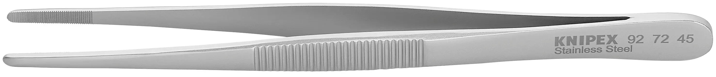 Knipex 92 72 45 KN | Stainless Steel Gripping Tweezers, Blunt Tips Knipex
