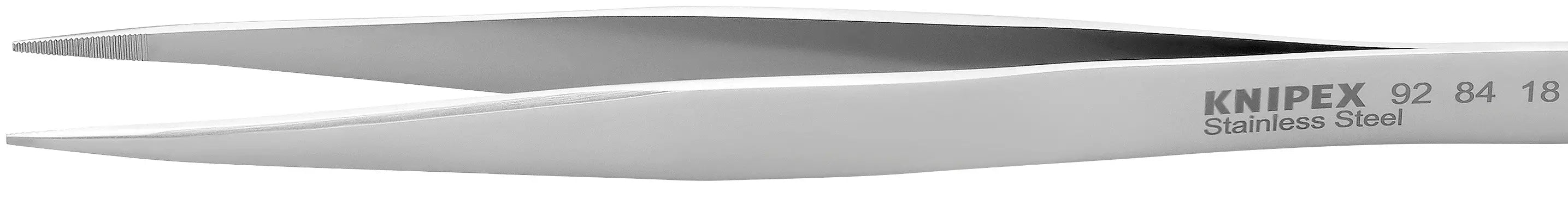 Knipex 92 84 18 KN | Stainless Steel Gripping Tweezers, Blunt Tips Knipex