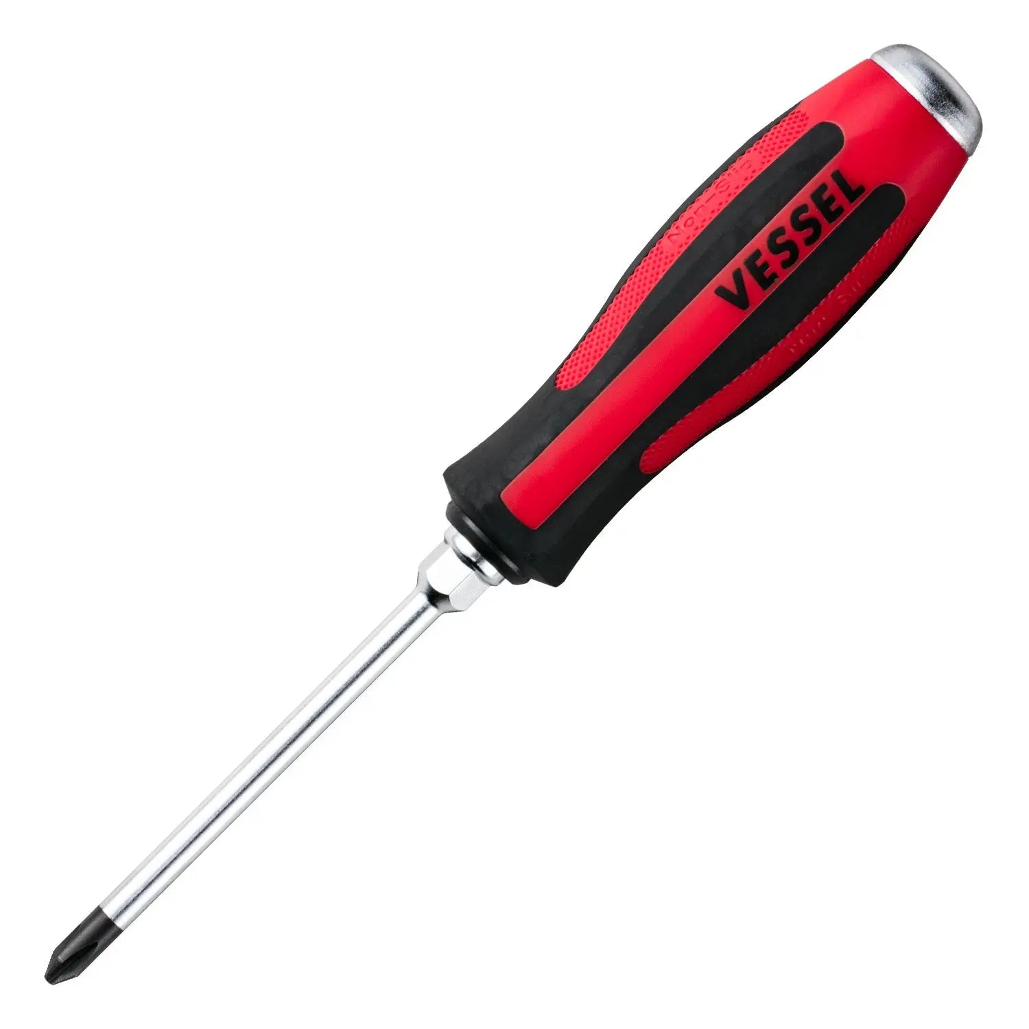 Vessel Tools Megadora Tang-Thru Screwdriver, PH2 x 100mm - VL 930P2100 Vessel Tools
