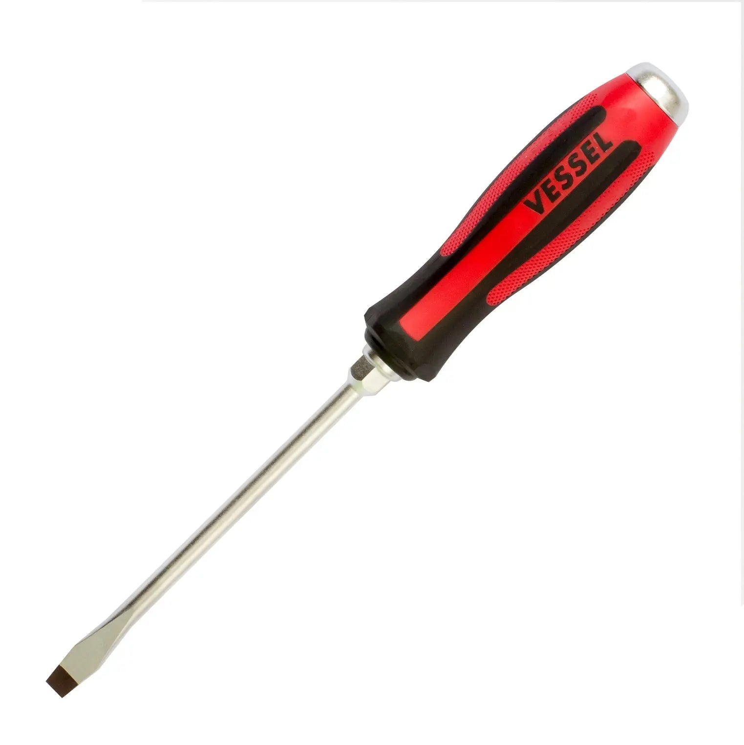 Vessel Tools Megadora Tang-Thru Slotted Screwdriver, 6 x 100mm - VL 930S6100 Vessel Tools