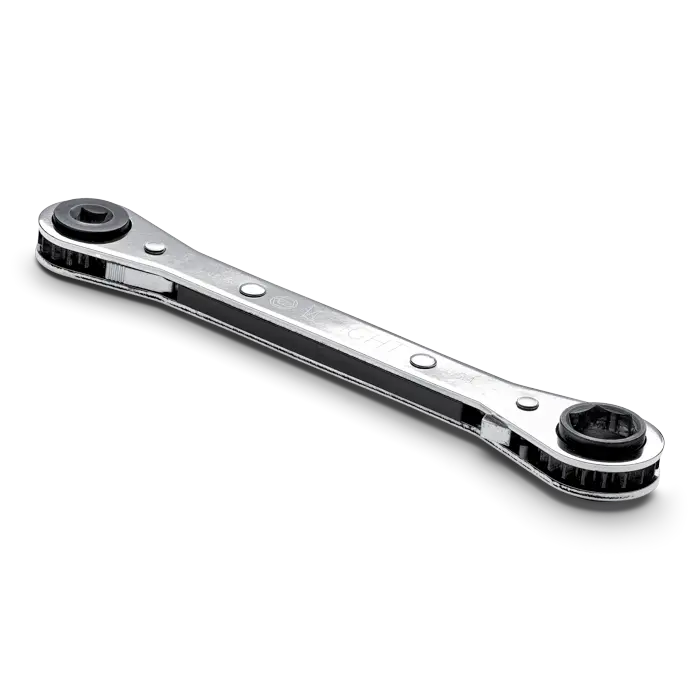 Wright Tool Air Conditioning and Refrigeration Reverse Ratcheting Box End Wrench 1/4 in - 3/16 in Square x 9/16 in - 1/2 in Hex - WT 9397 Box Wrench Wright Tool