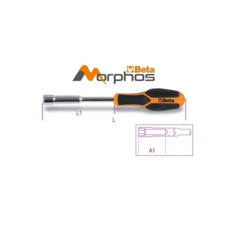Beta Tools Long Deep Hi-Torque Morphos Hexagon Nut Spinner - BT 009441006 