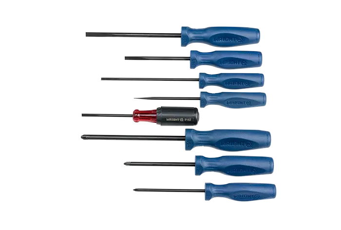 Wright Tool Set of 8 Phillips and Slotted Screwdriver - WT 9463 Screwdriver Set Wright Tool