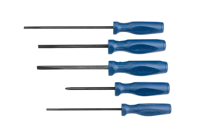 Wright Tool Set of 5 Phillips and Slotted Screwdriver - WT 9475 Screwdriver Set Wright Tool
