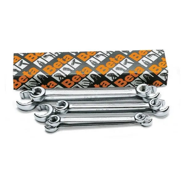 Beta Tools (Article# 94/S6) Set of 6 Double End, Open End Flare Nut Wrench - BT 940050 Beta Tools