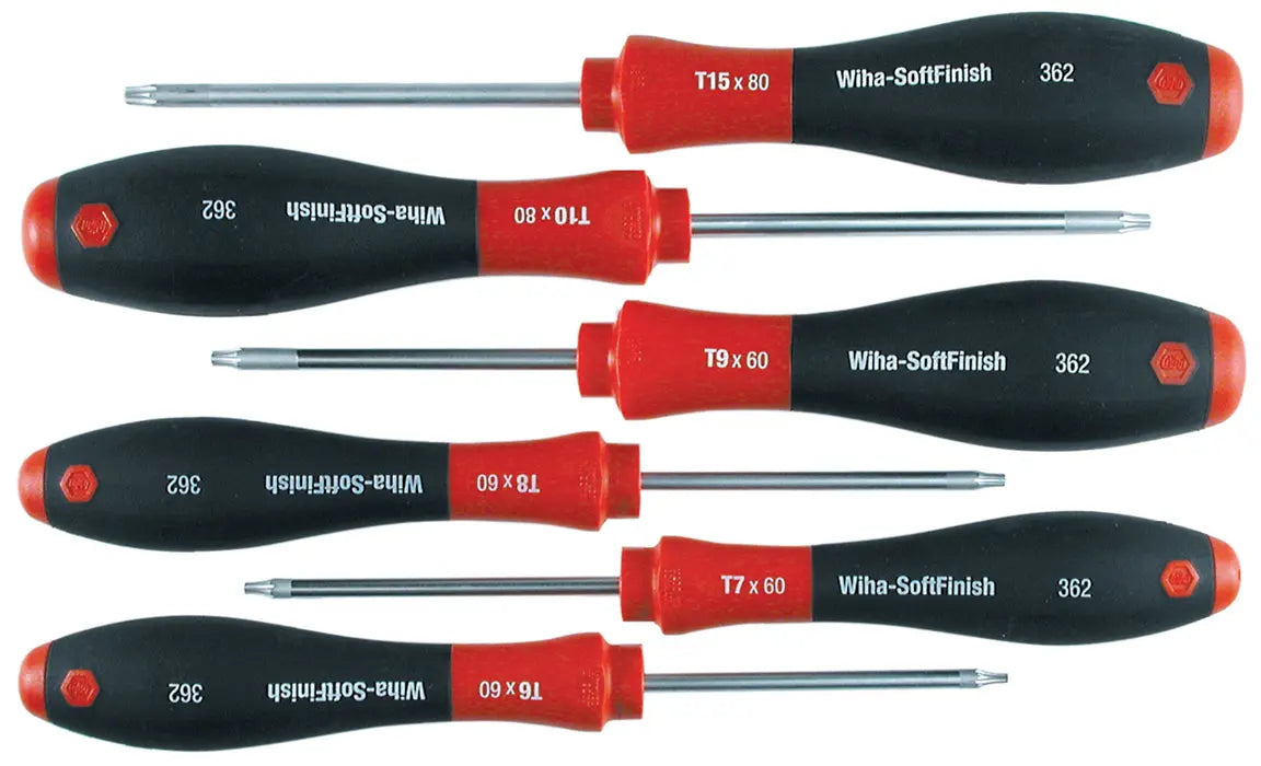 Wiha 36201, TORX® SoftFinish® Screwdriver 6 Pc. Set Wiha