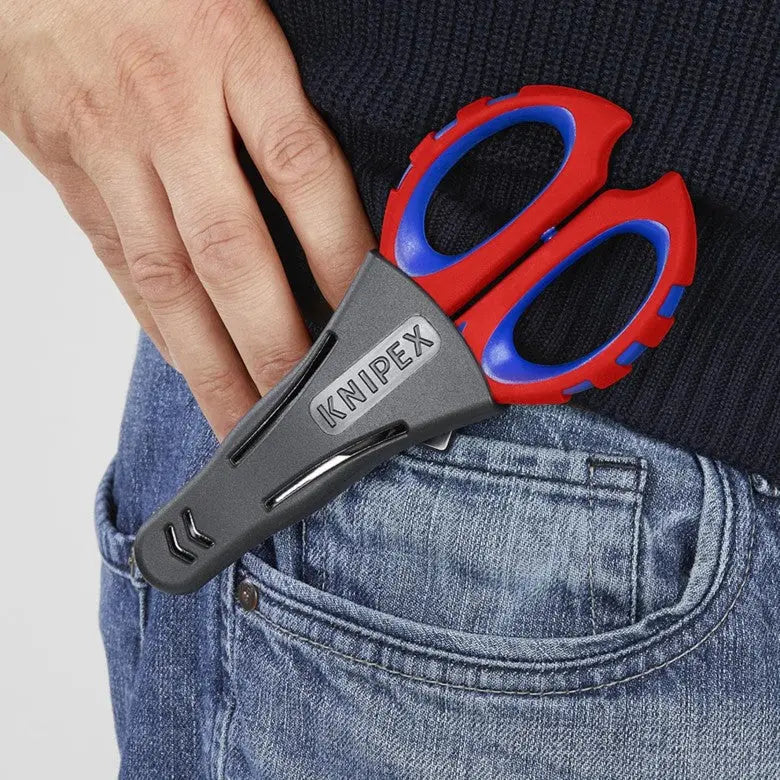 Knipex Electricians' Shears with Crimper, 6-1/4 in - KN 95 05 10 SBA Knipex