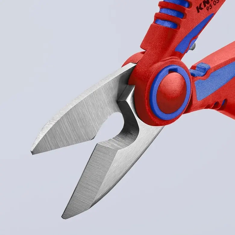Knipex Electricians' Shears with Crimper, 6-1/4 in - KN 95 05 10 SBA Knipex