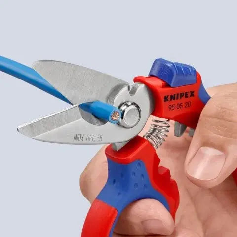 KNIPEX 6 1/4" Angled Electricians' Shears - 95 05 20 US Knipex
