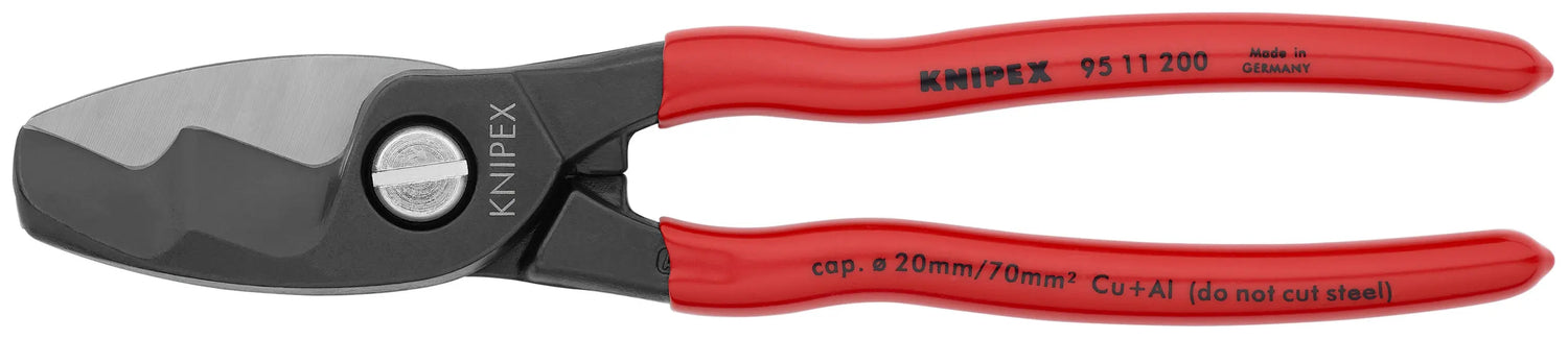 Knipex Cable Shears with Twin Cutting Edge - KN 95 11 200 Knipex