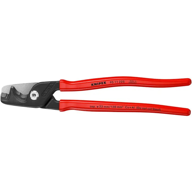 Knipex StepCut Extra Large Cable Shear, 9 in, Height 5/8 in - KN 95 11 225 Knipex