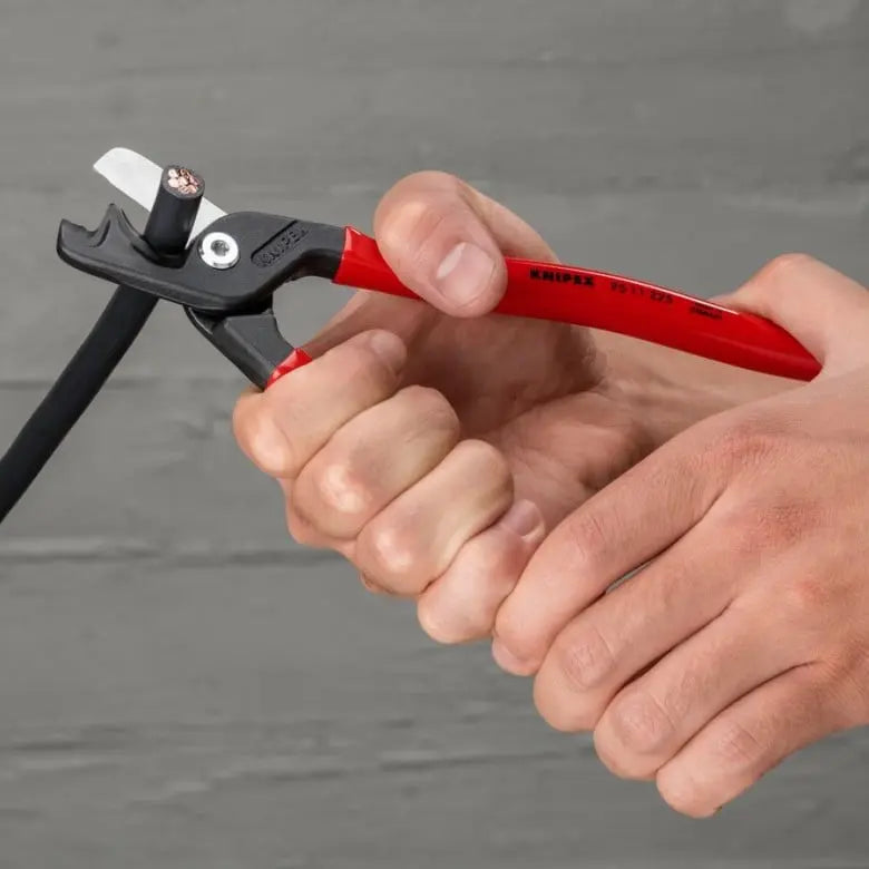 Knipex StepCut Extra Large Cable Shear, 9 in, Height 5/8 in - KN 95 11 225 Knipex