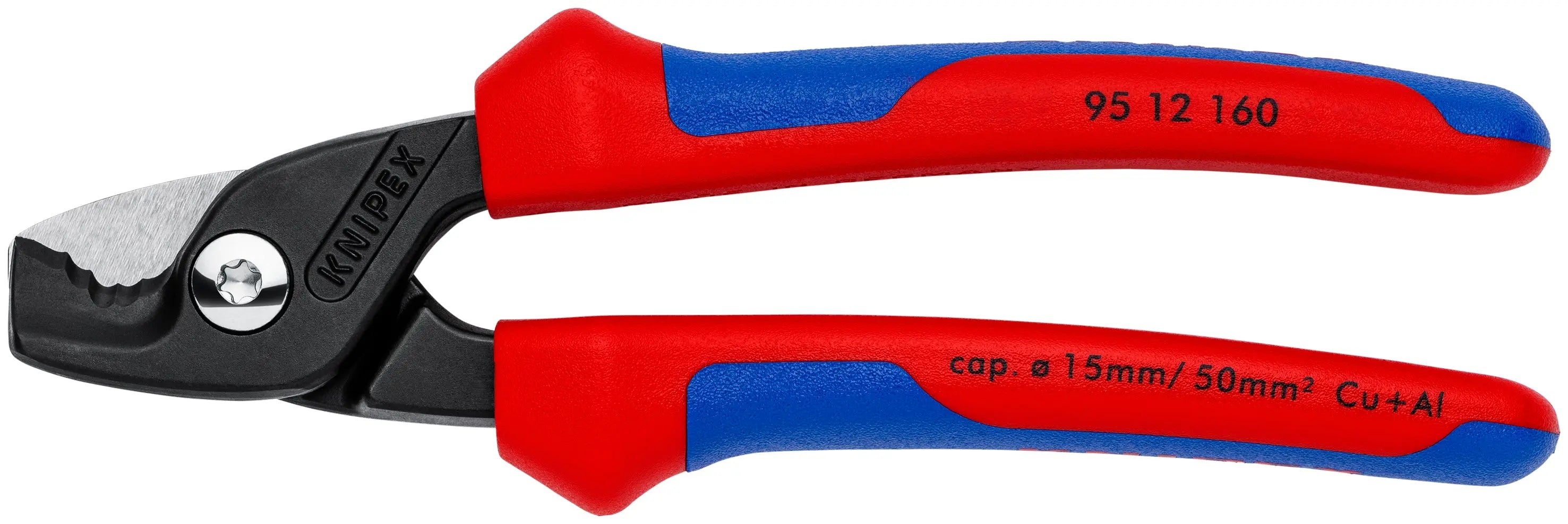 Knipex 95 12 160 KN | Cable Shears with StepCut Edges, Multi-Component Knipex