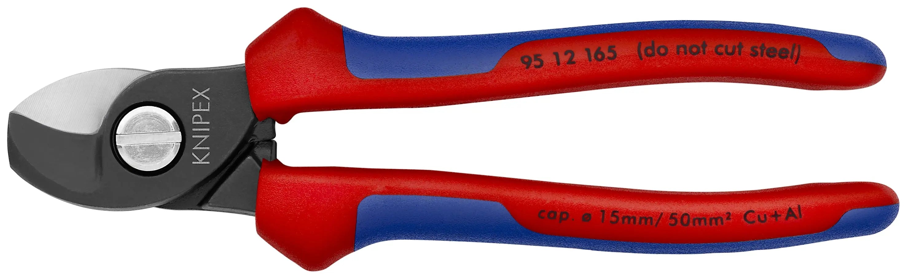 Knipex 95 12 165 SBA KN | Cable Shears, Twin Cutting Edge, Multi-Component Knipex