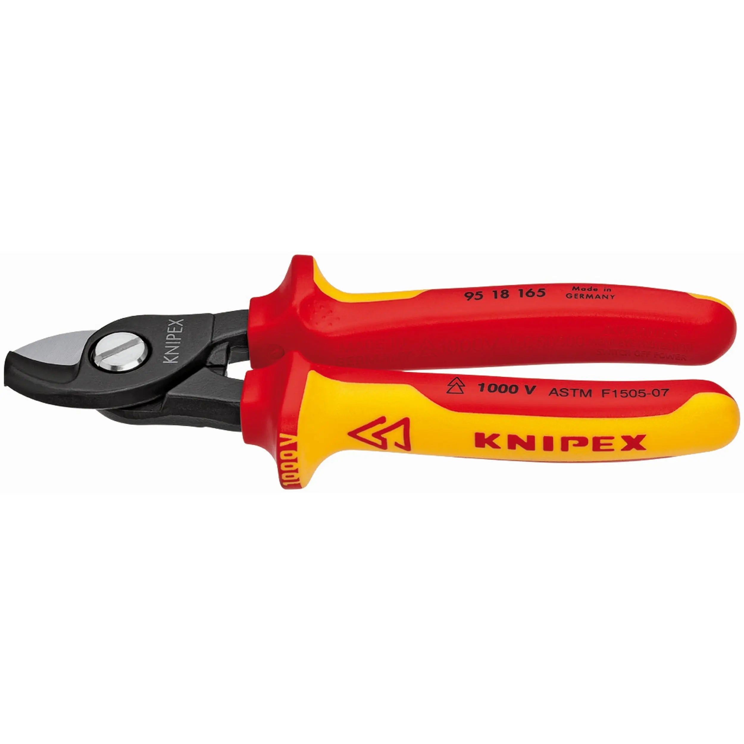 Knipex 95 18 165 SBA KN | Cable Shears, 1000V Insulated Knipex