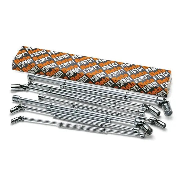 Beta Tools (Article# 952/S7) Set of 7 Sliding T-Handle Wrench, 6 Point Swivel Socket, Chrome-Plated - BT 9520074 Beta Tools