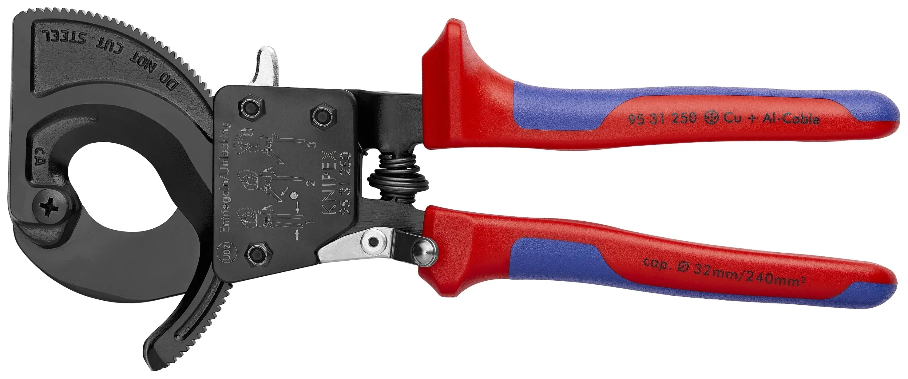 Knipex 95 31 250 SBA KN | Cable Cutters, Ratcheting Type, Multi-Component Knipex