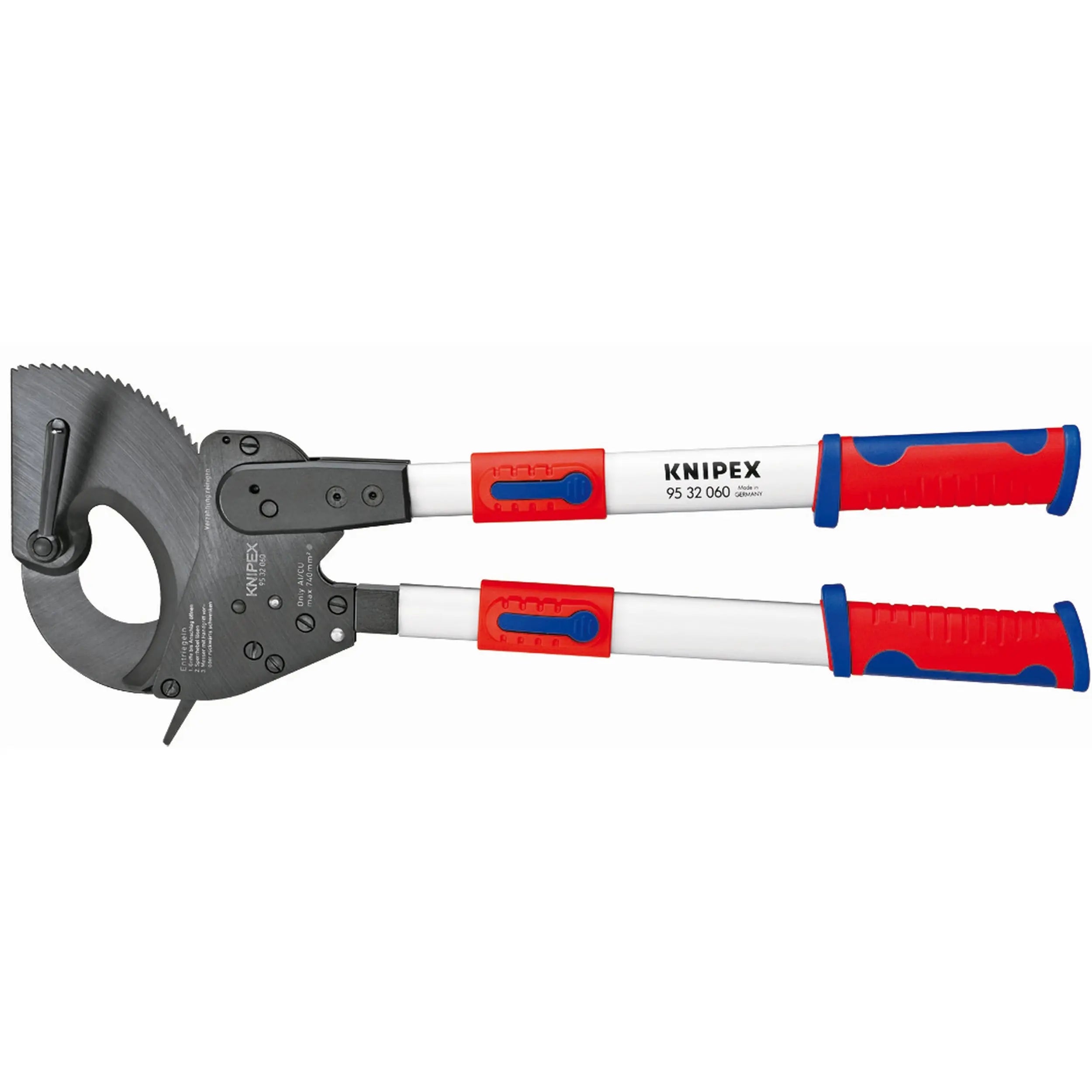 Knipex 95 32 060 KN | Cable Cutters, Ratcheting Type, Telescopic Handles, Multi-Component Knipex