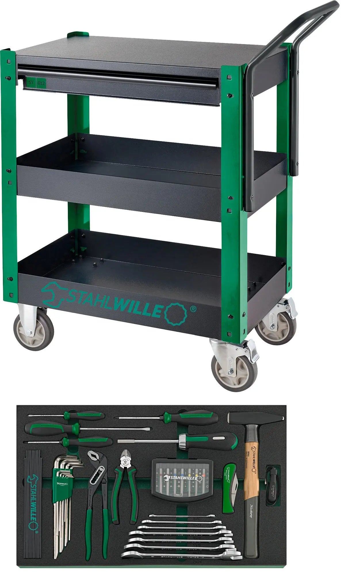 Stahlwille Set of 83 Assortment Tools with Service Trolley - ST 98830176 Stahlwille