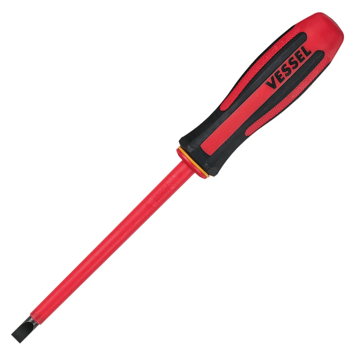 Vessel Tools Megadora Insulated Slotted Screwdriver, 1.2 x 8 x 150mm - VL 960S8150 Vessel Tools