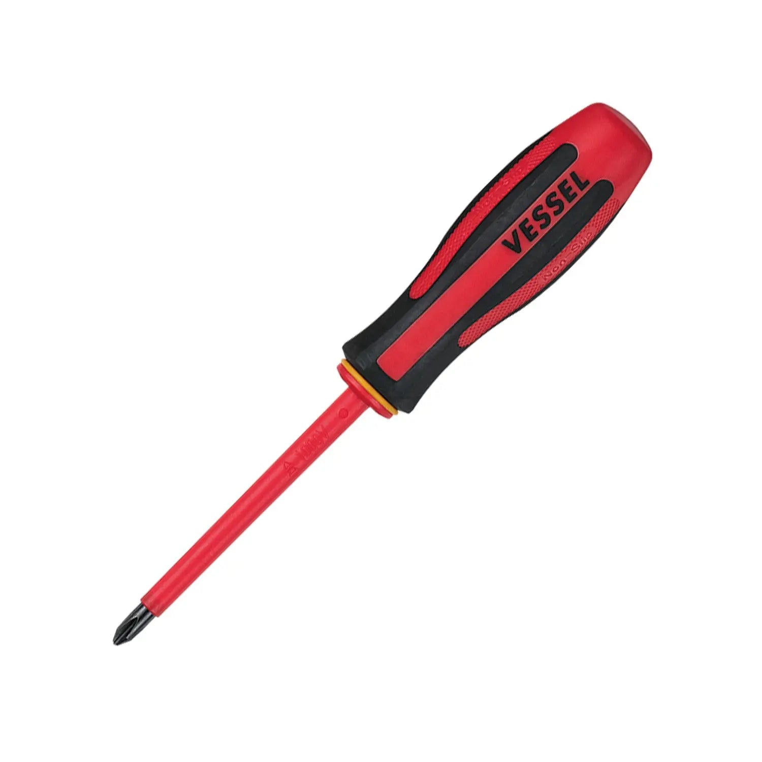 Vessel Tools Megadora Insulated Screwdriver, PH2 x 100mm - VL 960P2100 Vessel Tools