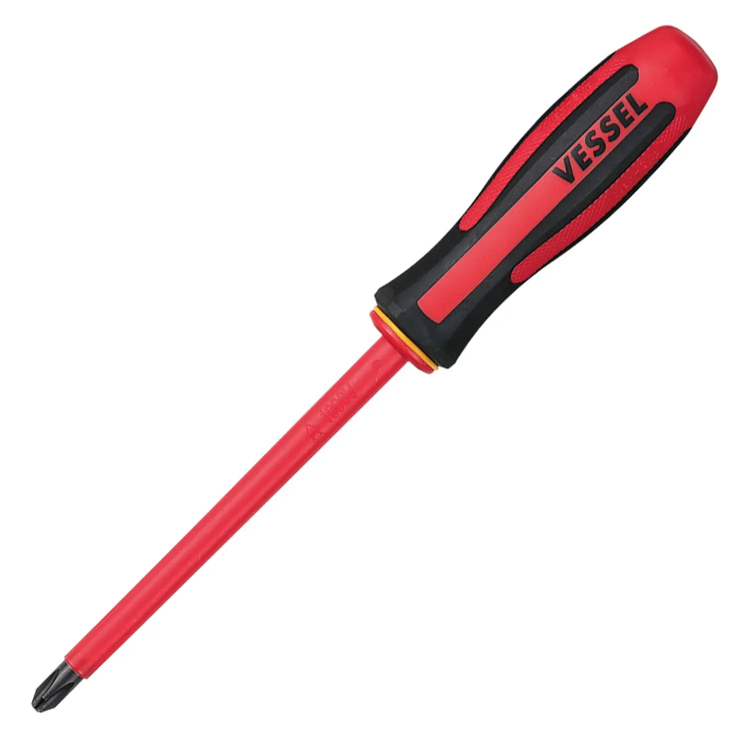 Vessel Tools Megadora Insulated Screwdriver, PH3 x 150mm - VL 960P3150 Vessel Tools