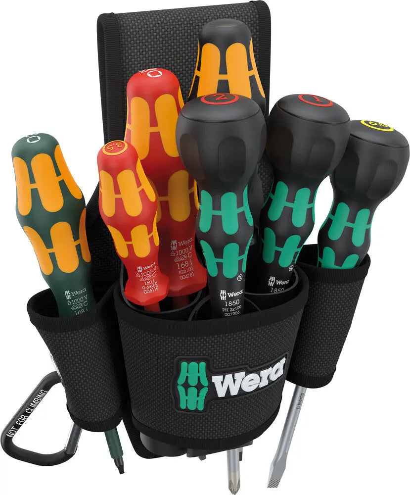 WERA 9622 Belt holster Set 3, 8 pieces - 05300306001 Wera