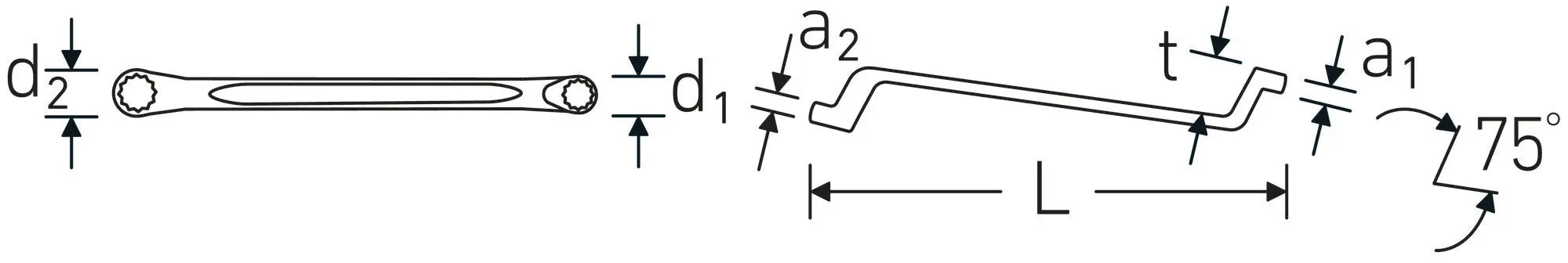 Stahlwille Double Ended Ring Wrench, 180mm, 8 x 10mm - ST 41040810 Stahlwille