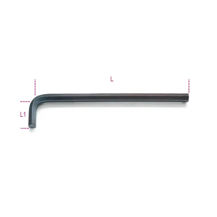 Beta Tools 3.5mm Long Arm Offset Hexagon Key, Black Oxide - BT 960835 Beta Tools
