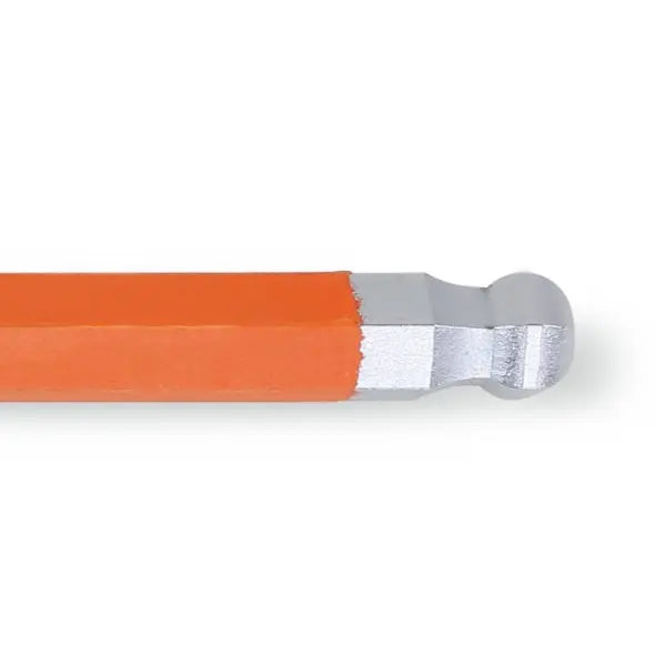 Beta Tools (Article# 96BP-CL 1.5) 1.5mm Color Coded, Ball End Offset Hexagon Key, 30 deg, Chrome-Plated, Yellow - BT 961600 Beta Tools