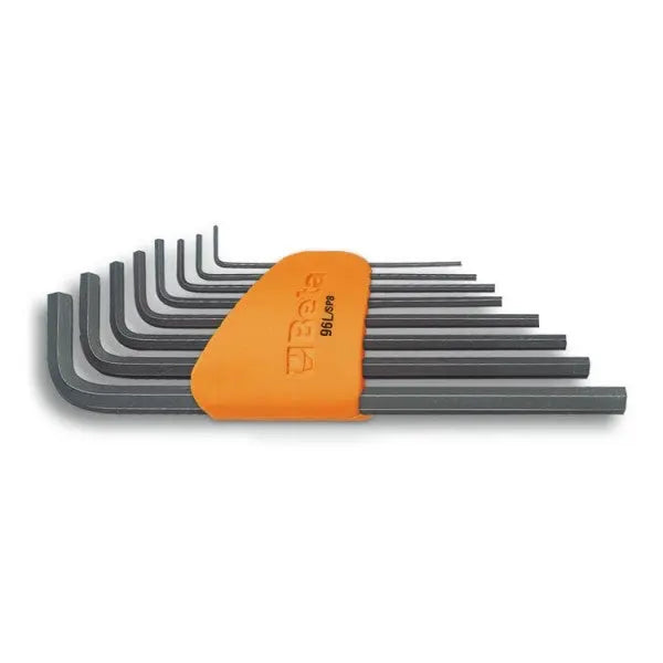 Beta Tools (Article# 96L/SC8) Set of 8 Long Arm Hexagon Key, Black Oxide with Holder, 2mm-10mm - BT 960924 Beta Tools