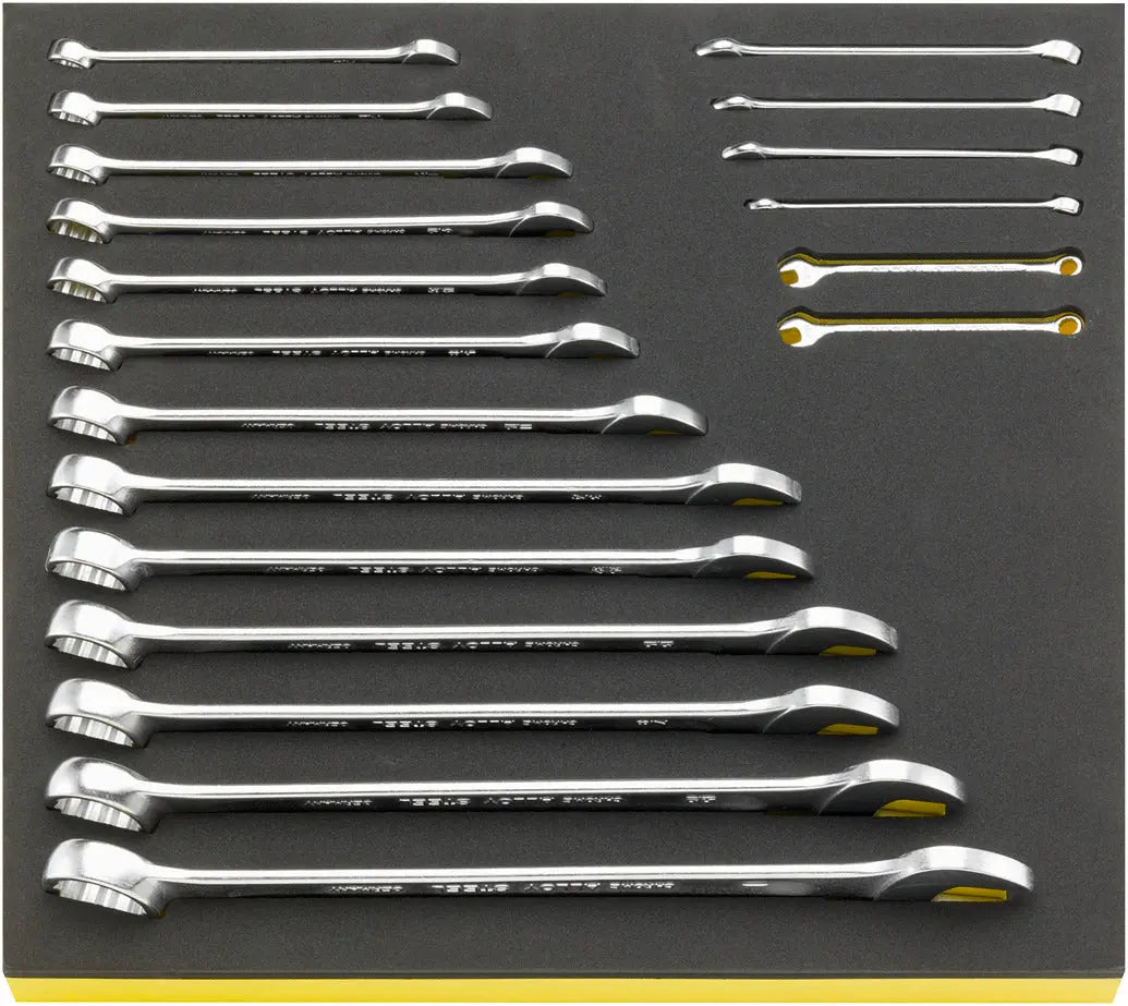 Stahlwille Set of 19 Combination Wrench with TCS Insert, 3/16 - 1 in - ST 96838778 Stahlwille