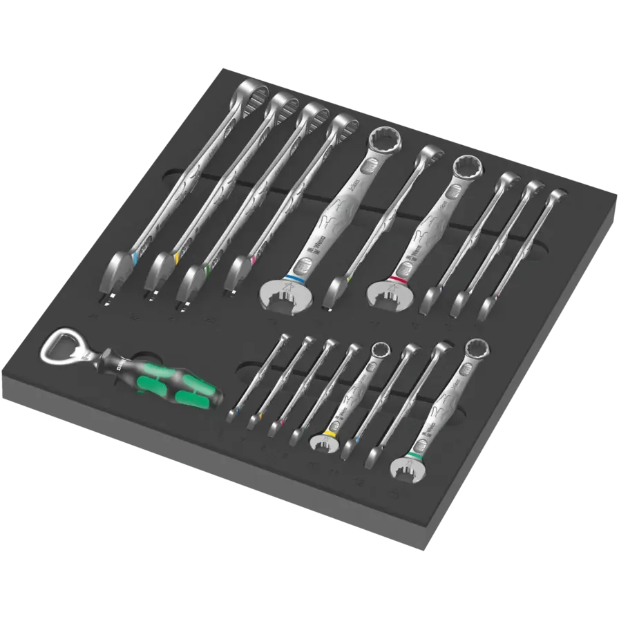 Wera Set of 19 6003 Joker Spanner with 9731 Foam Insert - WE 05150121001 