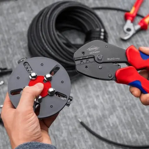 Knipex MultiCrimp PV Crimping Plier, 9-1/4 in - KN 97 33 03 