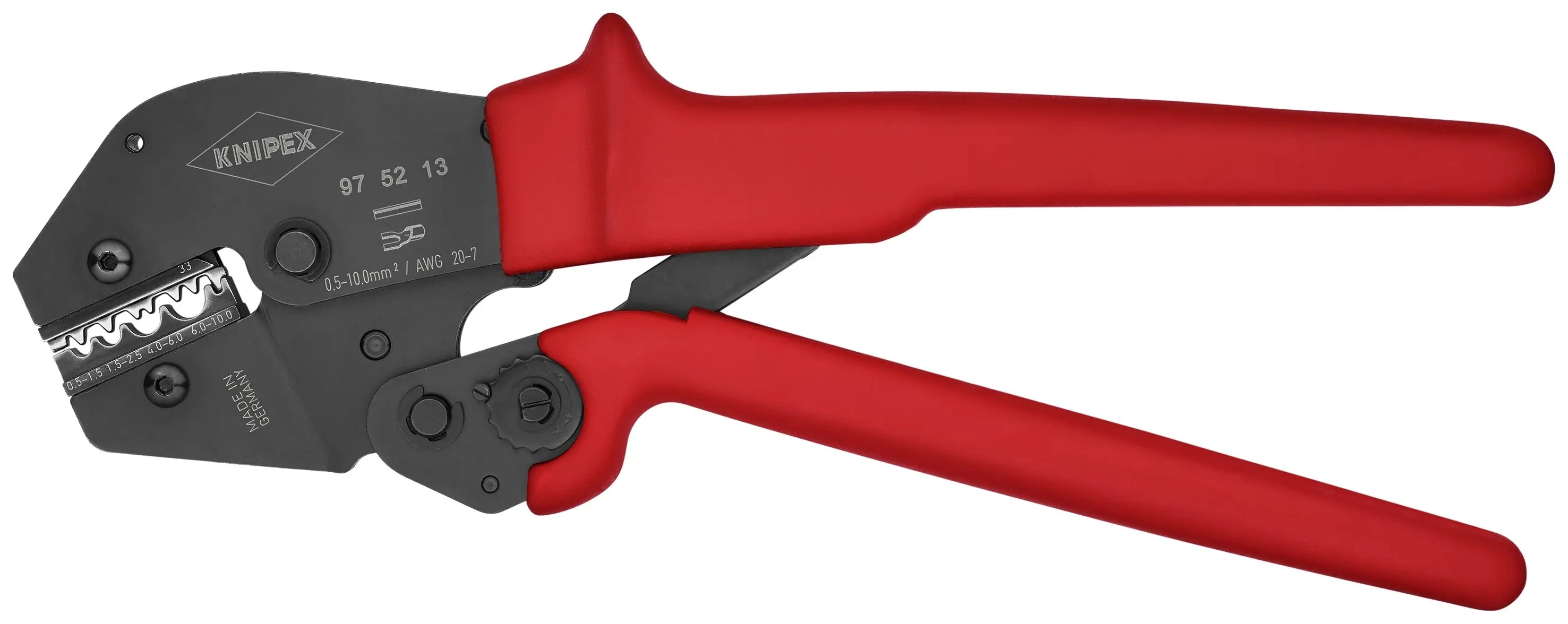 Knipex 97 52 13 KN | Crimping Pliers, 4 Position Contact Knipex