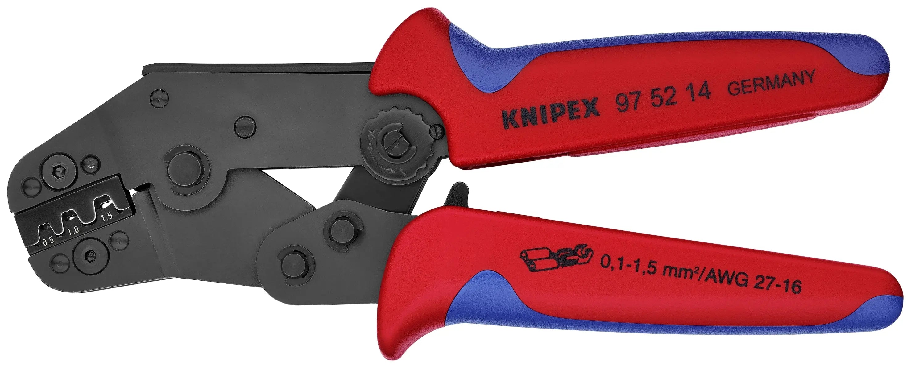 Knipex 97 52 14 KN | Crimping Pliers, 4 Position Contact, Multi-Component Knipex