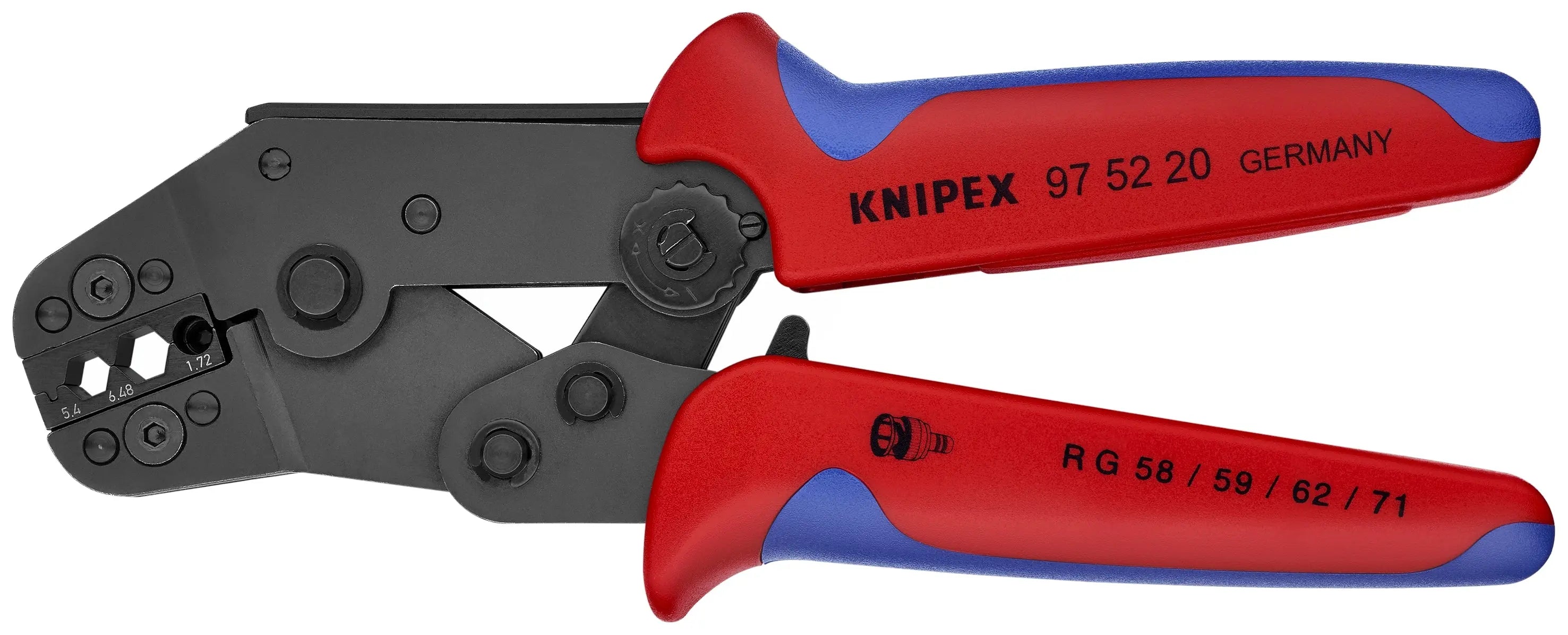 Knipex 97 52 20 KN | Crimping Pliers, 3 Position Contact, Multi-Component Knipex