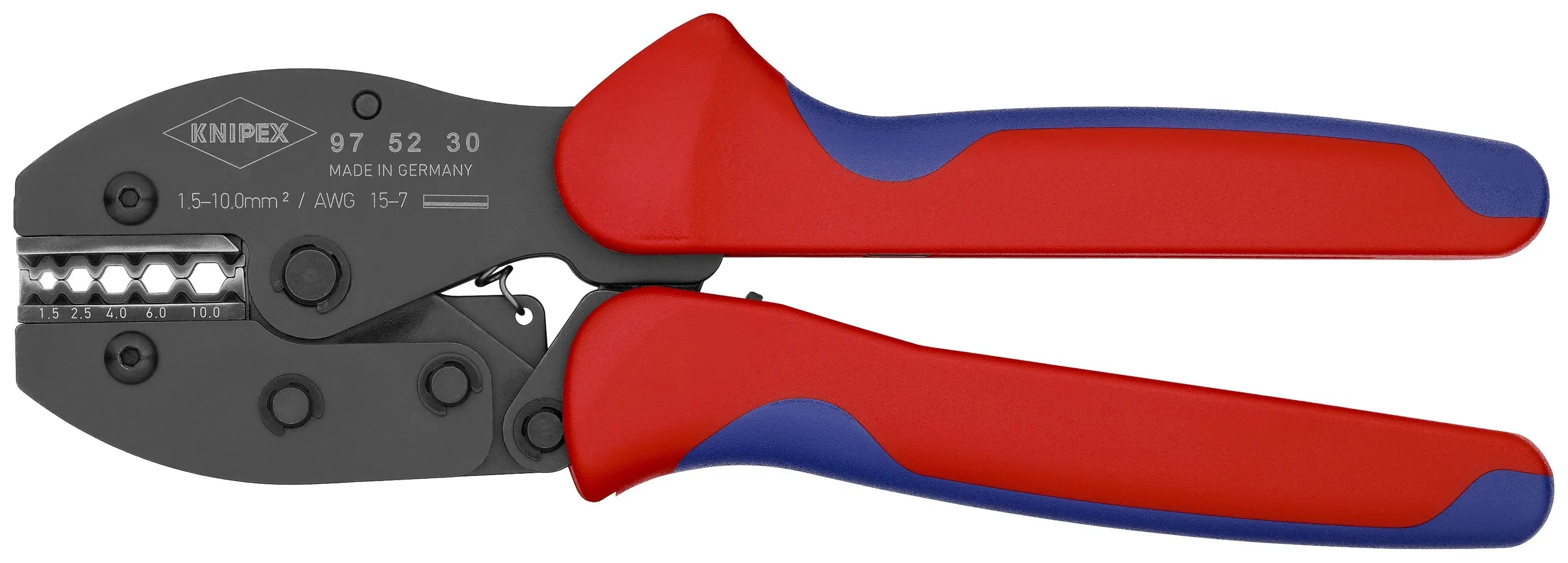 Knipex 97 52 30 KN | Crimping Pliers, 5 Position Contact, Multi-Component Knipex