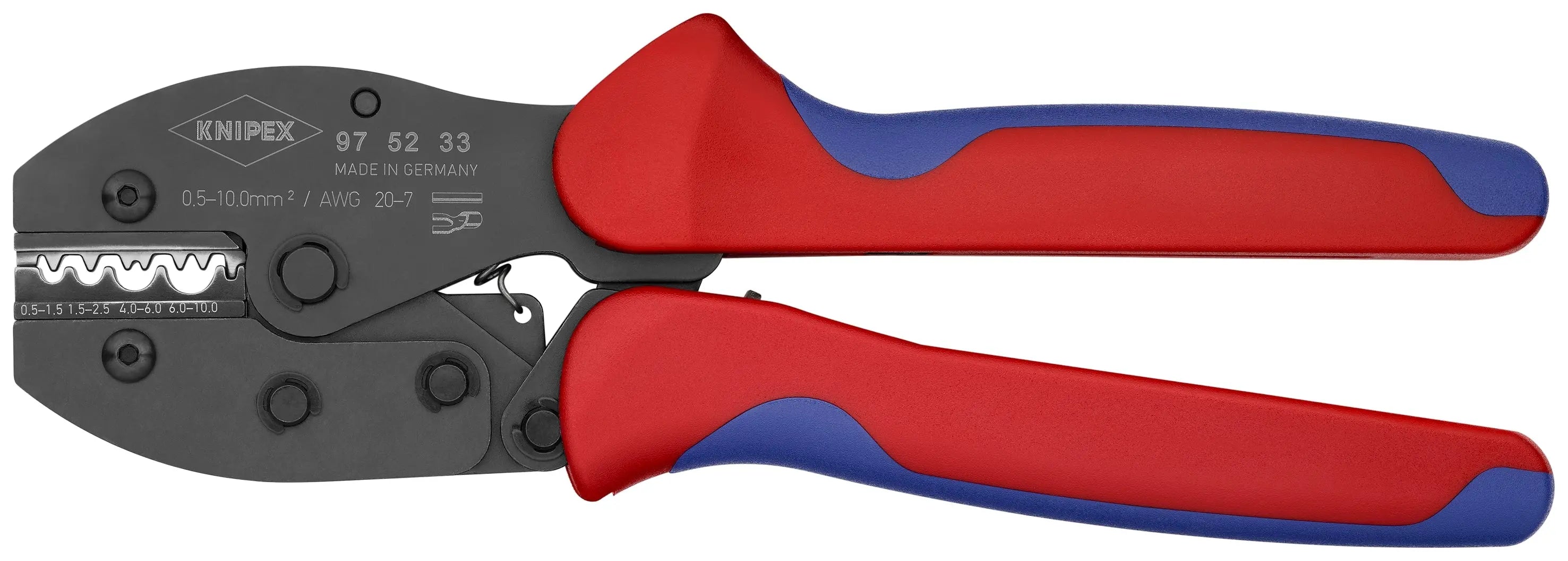 Knipex 97 52 33 KN | Crimping Pliers, 4 Position Contact, Multi-Component Knipex