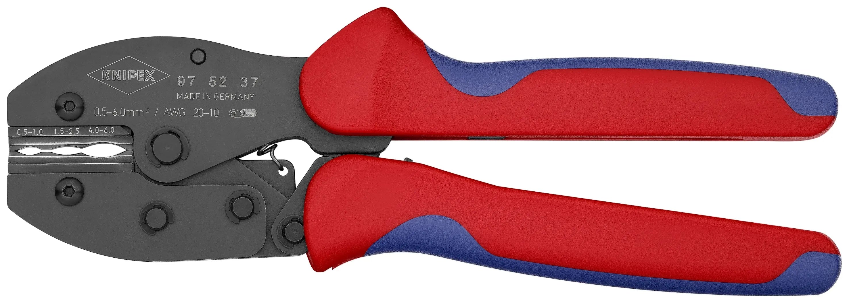 Knipex 97 52 37 KN | Crimping Pliers, 3 Position Contact, Multi-Component Knipex
