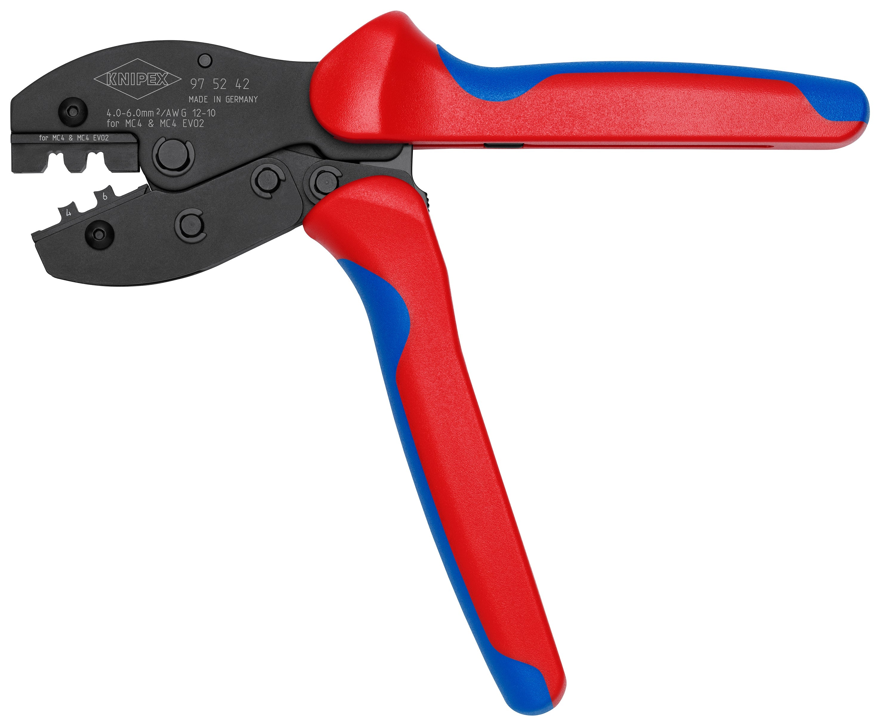 KNIPEX 97 52 42 | 8 1/2" KNIPEX PreciForceÂ® Crimping Pliers For MC4/MC4 EVO 2 Knipex