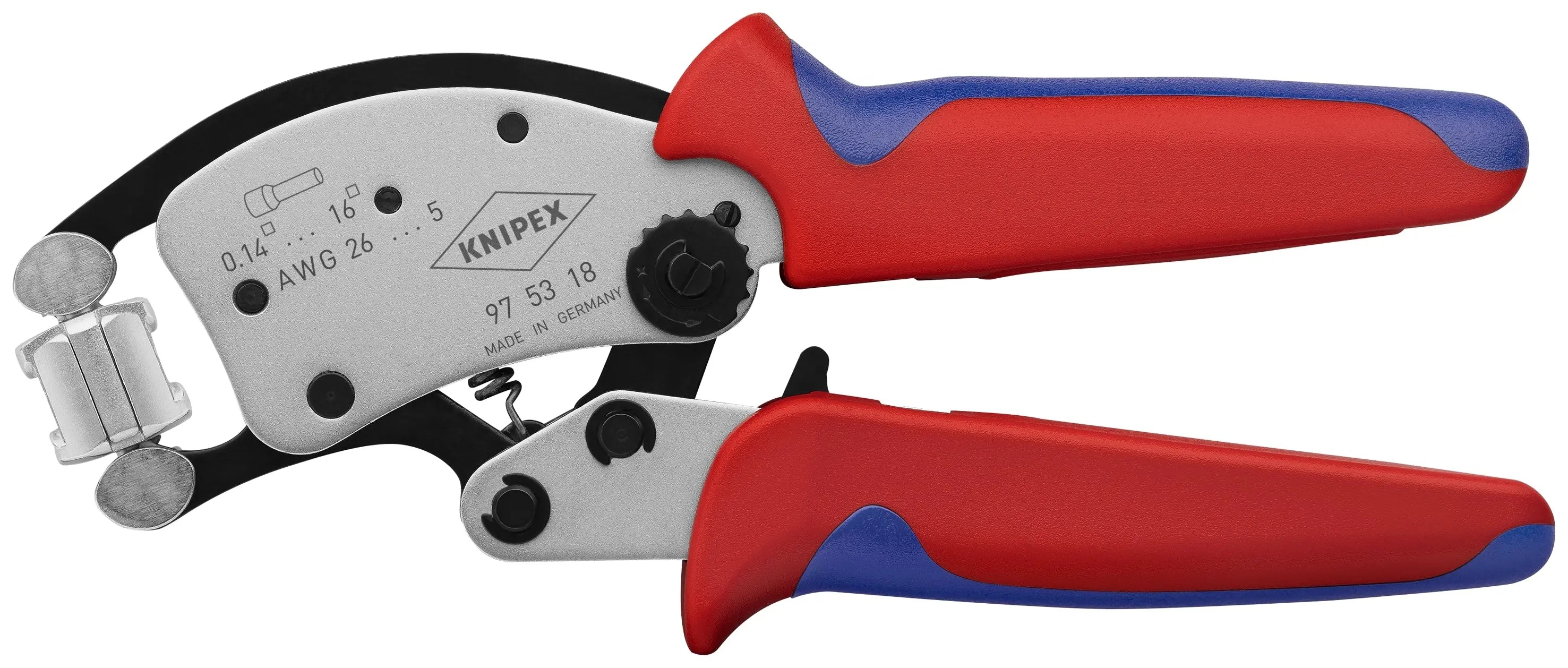 Knipex 97 53 18 KN | Twistor16 Self-Adjusting Crimping Pliers Knipex