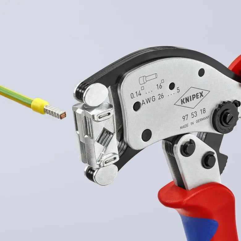 Knipex Crimp Assortments with Wire Stripper 12 52 195 and Crimping Plier 97 53 18 - KN 97 90 14 Knipex