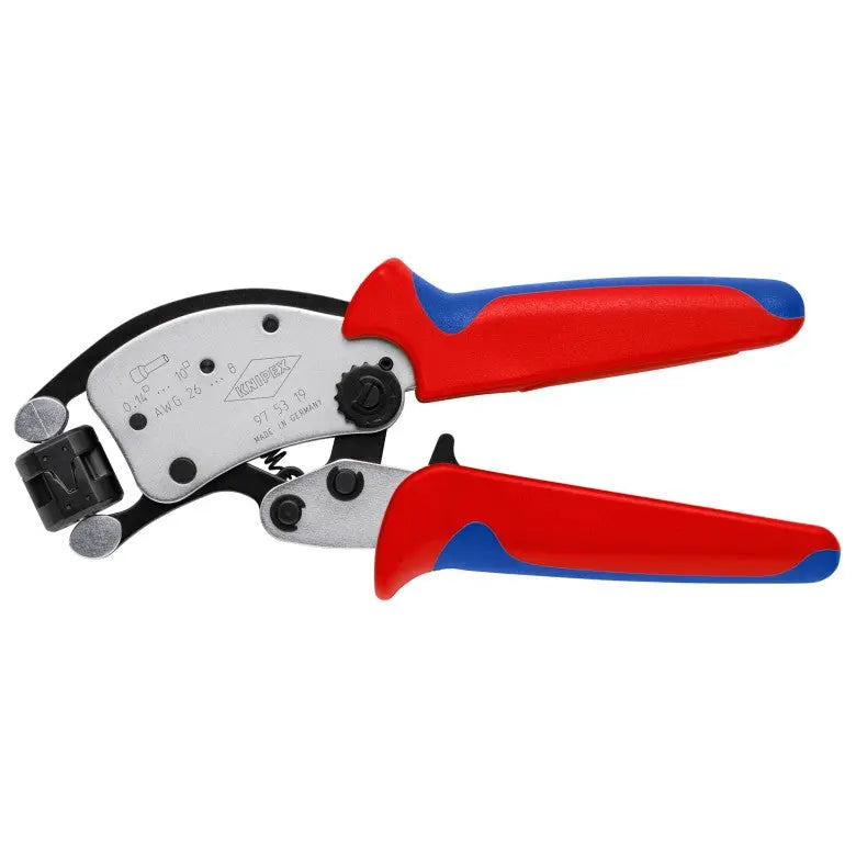 KNIPEX 8" KNIPEX TwistorÂ® T Self-Adjusting Crimping Pliers for Wire Ferrules - 97 53 19 Knipex