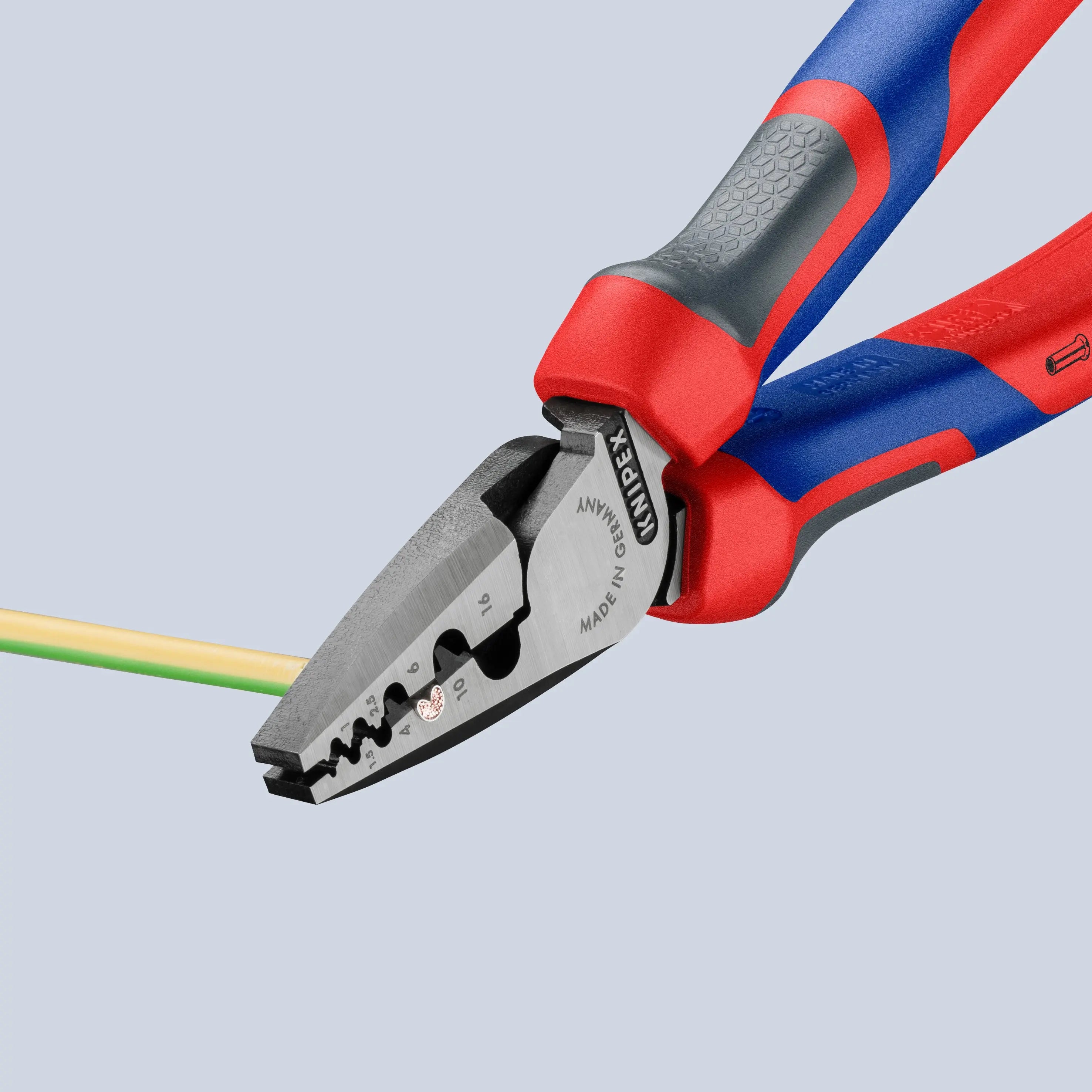 KNIPEX 97 72 180 | 7 1/4" Crimping Pliers for Wire Ferrules Knipex